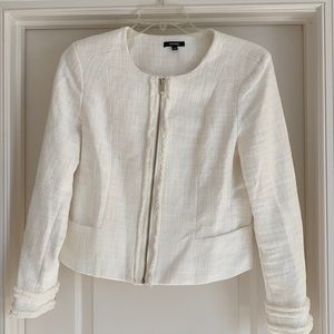 White tweed jacket